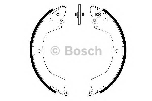 BOSCH 0 986 487 684 Комплект тормозных колодок