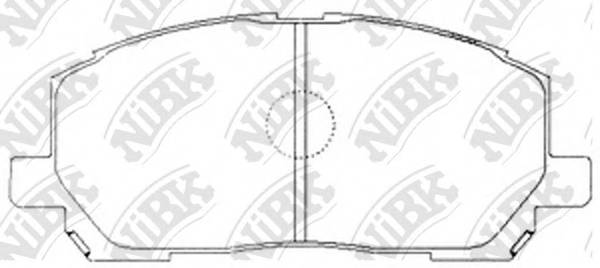 NiBK PN1457 Колодки гальмівні. дискові