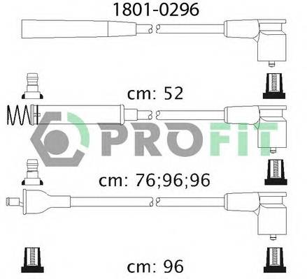 PROFIT 1801-0296 Високовольтні кабелі