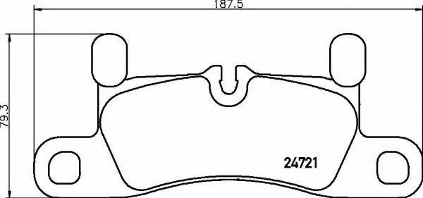 BREMBO P65 030 Гальмiвнi колодки, к-кт.