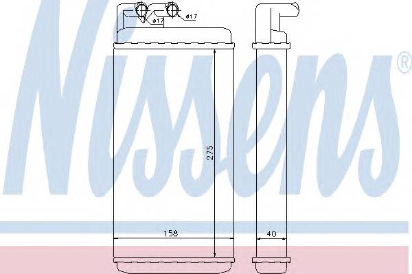 NISSENS 70220 Теплообменник, отопление салона