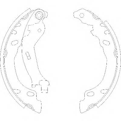 REMSA 4158.00 Комплект гальмівних колодок