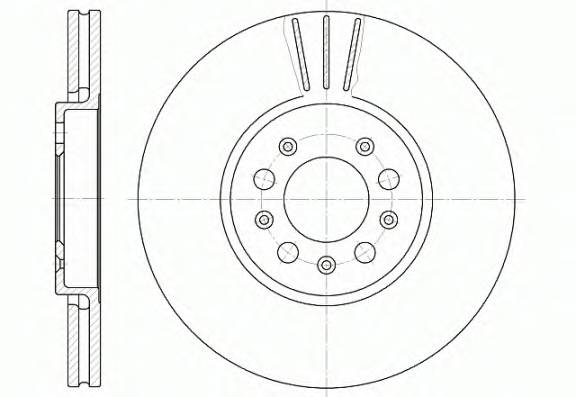 REMSA 6544.10 Тормозной диск