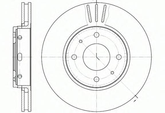 REMSA 6585.10 Гальмівний диск