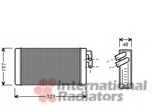 VAN WEZEL 03006052 Теплообменник, отопление салона