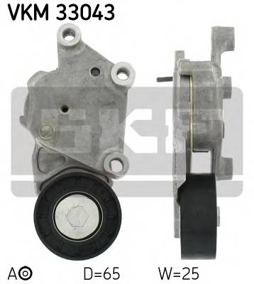 SKF VKM 33043 Натяжной ролик, поликлиновой