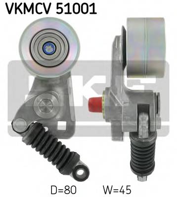 SKF VKMCV 51001 Натяжний ролик, полікліновий