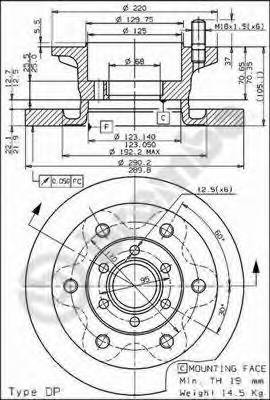 BREMBO 08.5959.10 Тормозной диск