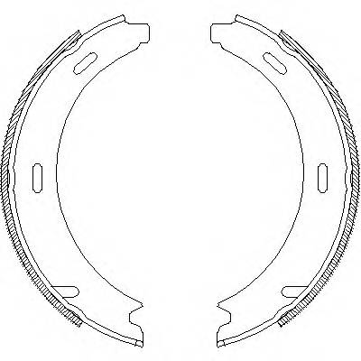 WOKING Z4093.01 Комплект гальмівних колодок,