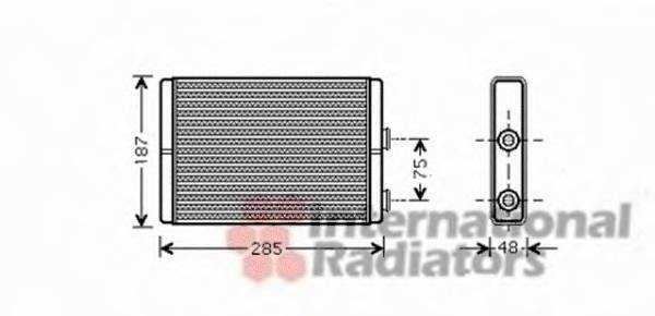 VAN WEZEL 17006325 Теплообменник, отопление салона