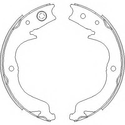 REMSA 4748.00 Комплект гальмівних колодок,