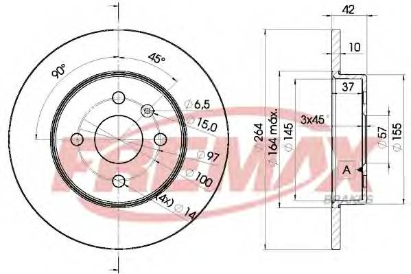 FREMAX BD-9116 Тормозной диск