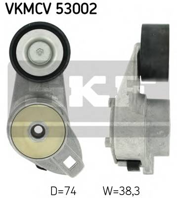 SKF VKMCV 53002 Натяжний ролик, полікліновий