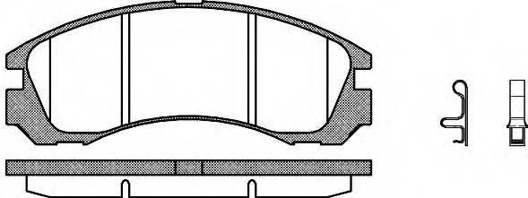 REMSA 0354.32 Комплект тормозных колодок,