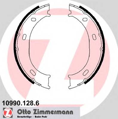 ZIMMERMANN 10990.128.6 Комплект гальмівних колодок,