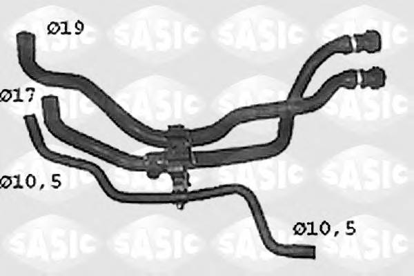 SASIC SWH4308 Шланг радіатора