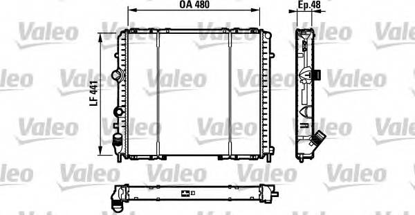 VALEO 732072 Радіатор, охолодження двигуна