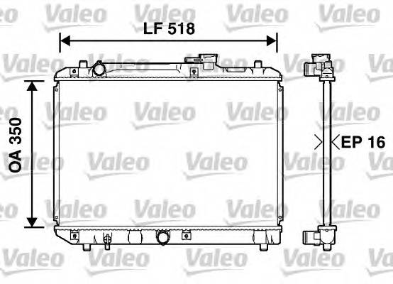 VALEO 732750 Радиатор, охлаждение двигателя