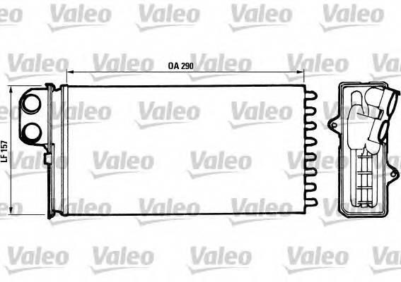 VALEO 812037 Теплообмінник, опалення салону