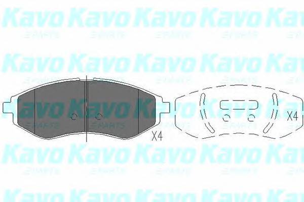 KAVO PARTS KBP-1003 Комплект гальмівних колодок,