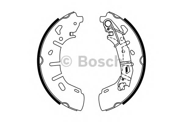 BOSCH 0 986 487 773 Комплект тормозных колодок