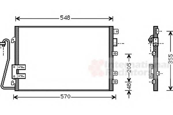 VAN WEZEL 43005340 Конденсатор, кондиционер