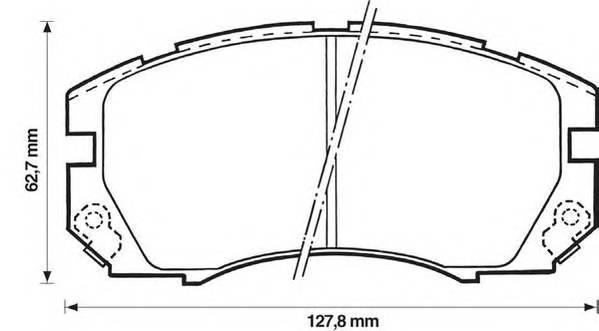 JURID 572377J Комплект гальмівних колодок,