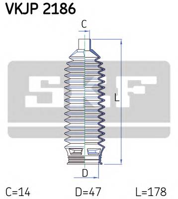 SKF VKJP 2186 Комплект пылника, рулевое