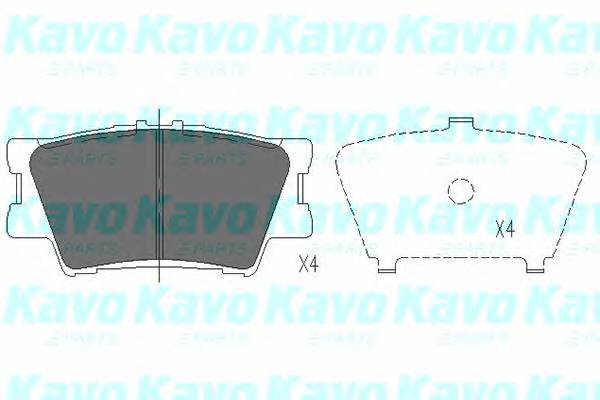 KAVO PARTS KBP-9086 Комплект гальмівних колодок,