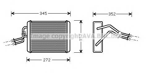 AVA QUALITY COOLING FD6317 Теплообменник, отопление салона