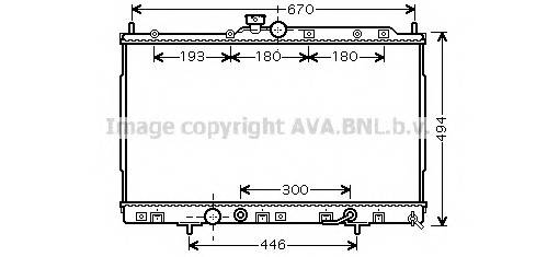 AVA QUALITY COOLING MT2185 Радиатор, охлаждение двигателя