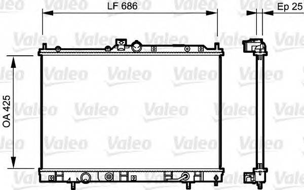 VALEO 735202 Радиатор, охлаждение двигателя