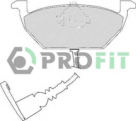 PROFIT 5000-1398 Колодки гальмівні дискові