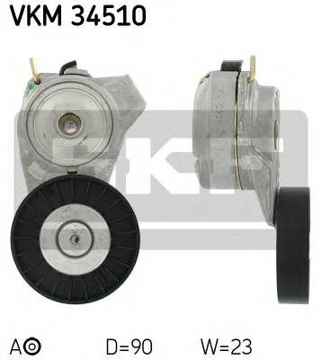 SKF VKM 34510 Натяжной ролик, поликлиновой