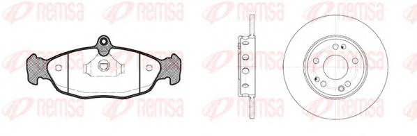 REMSA 8393.01 Комплект гальм, дисковий