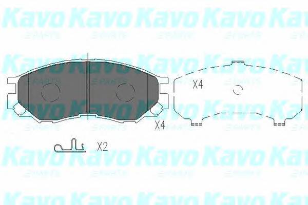 KAVO PARTS KBP-5508 Комплект тормозных колодок,