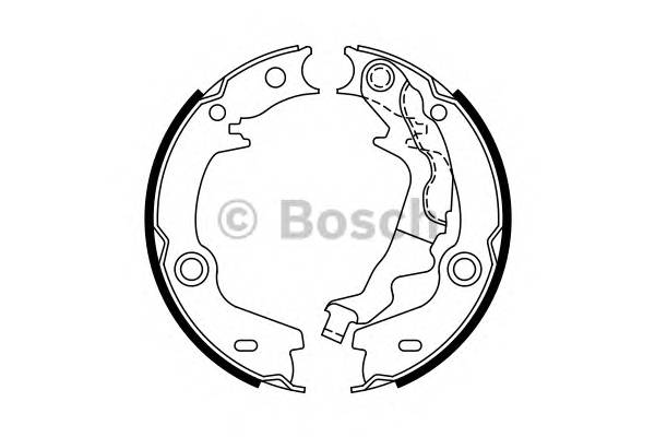 BOSCH 0 986 487 761 Комплект тормозных колодок,