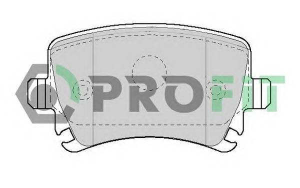 PROFIT 5000-1636 Колодки гальмівні дискові