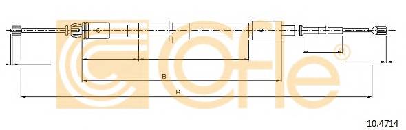 COFLE 10.4714 Трос стояночного гальма