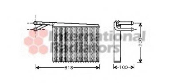 VAN WEZEL 30006372 Теплообменник, отопление салона