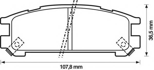 JURID 572197J Комплект тормозных колодок,