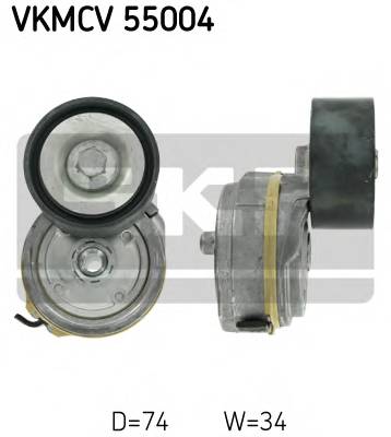 SKF VKMCV 55004 Натяжний ролик, полікліновий