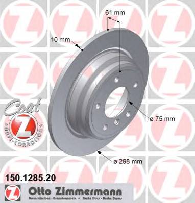 ZIMMERMANN 150.1285.20 Тормозной диск