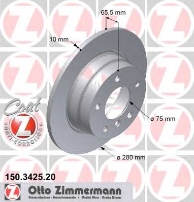 ZIMMERMANN 150.3425.20 Тормозной диск