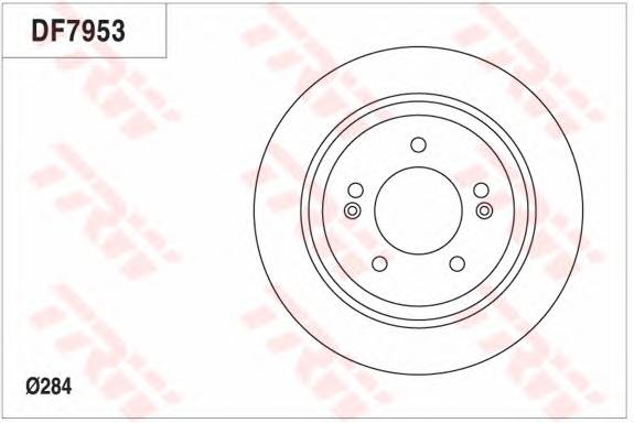 TRW DF7953 TARCZA HAMULC. KIA