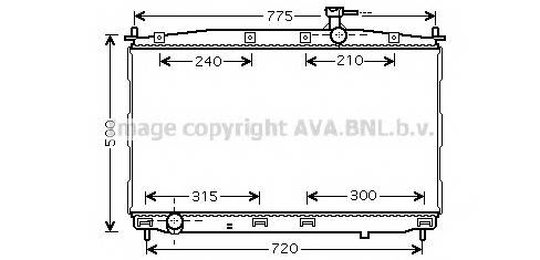 AVA QUALITY COOLING HY2173 Радиатор, охлаждение двигателя