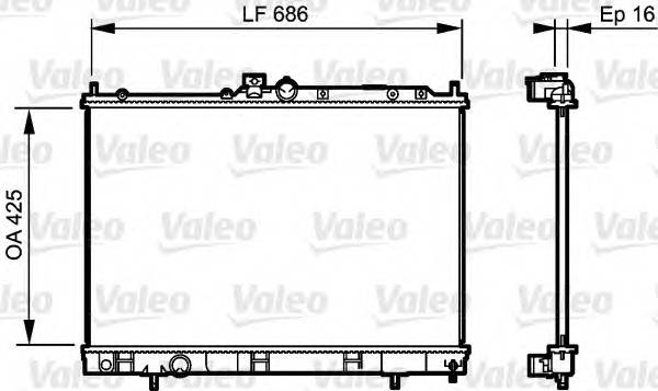 VALEO 735201 Радиатор, охлаждение двигателя