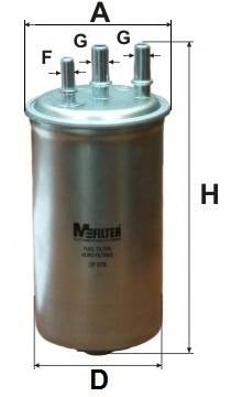 MFILTER DF679 Паливний фільтр