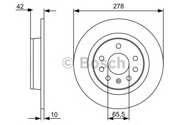 BOSCH 0 986 479 515 Гальмівний диск