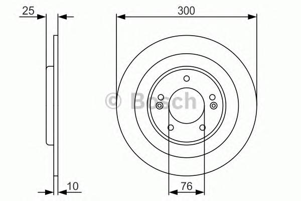 BOSCH 0 986 479 A46 Тормозной диск